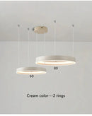 Ljojo Luxury Electroplated Circular Hall Light: Modern, Simple, Atmospheric Pendant