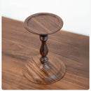 Ljojo Medieval Walnut Candlestick Ornaments - Hand-Turned French Wooden Table Atmosphere Holder