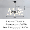 Firefly Ceiling Chandelier Pendant Light Decor G4 Led Lighting Hanging Lamp by Ljojo