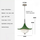Nordic Wabi Sabi Style Green Fabric Pendant Lights - Medieval Retro Chandelier by Ljojo