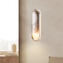Ljojo 3D Marble Wall Light 42cm White Glass Ball for Indoor Decor