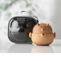 Ljojo 160ML Quick Cup Travel Tea Set with Storage Bag, Kung Fu Teapot Teacup