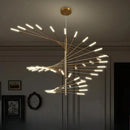 European Firework LED Chandelier for Living Room | Ljojo Pendant Lamp with Loft Hanging Lustre Fixtures