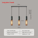 Industrial Pendant Light Retro Multihead Cement Hanging Fixture for Living Room, Bedroom, and Dining Room by Ljojo