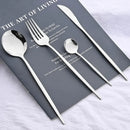 Ljojo 40Pcs Stainless Steel Cutlery Set for Dining and Kitchen