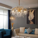Ljojo Luxury Crystal Chandelier: Modern Retro Living Room Bedroom Lighting