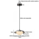 Ljojo LED Pendant Lamp with Bulgari Stone Decoration for Home Décor