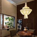 Japanese Wabi Sabi Cloth Chandelier Indoor Pendant Light by Ljojo