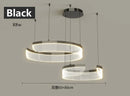 Ljojo Minimalist Circular Chandelier Pendant Lamp for Minimalist Living and Dining Rooms