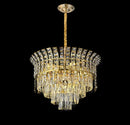Ljojo Gold Modern Chandelier Crystal Lamp | Luxury Round LED Light Fixture