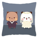 Cute Panda Bears Printed Pillow Case for Sofa Decoration by Ljojo