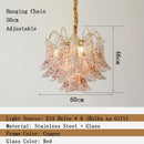 Murano Colorful Glass Petal Chandelier | Country Design LED Lighting by Ljojo