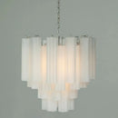 Art Deco Stained Glass Chandelier Luxury Pendant Light for Kitchen Dining Room by Ljojo