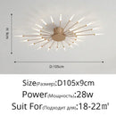Gold Nordic Round LED Ceiling Chandelier Modern Minimalist Pendant Lamp for Home by Ljojo