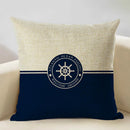 Ljojo Marine Cotton Fish Cushion Cover 45x45CM Square Home Decor Pillow Case