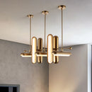 Nordic Luxury LED Chandeliers Iron Art Glass Hanging Lamp for Dinning Room by Ljojo