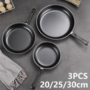 Ljojo 3-Piece Non-Stick Cookware Set - Frying Pan, Skillet, Saucepan