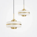 Ljojo Milky Glass Pendant Light Ceiling Hanging Lamps for Kitchen Dining Living Room