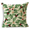 Ljojo Merry Christmas Linen Pillow Case 18*18in