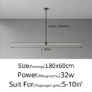 Ljojo Modern Horizontal Pendant Lamp for Dining Room Kitchen | Hanging Lights for Living Room