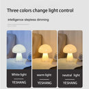 Glass Mushroom Bedside Table Lamp Dimmable Swirl Light for Home Decor by Ljojo