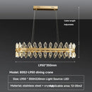Ljojo Luxury Crystal LED Chandelier: High-end Designer Circular Art Indoor Lighting.