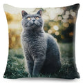 Cute Cat Print Fold Ear Pet Pillowcase for Cozy Home Decor by Ljojo