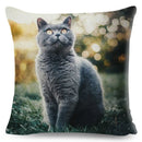 Cute Cat Print Fold Ear Pet Pillowcase for Cozy Home Decor by Ljojo