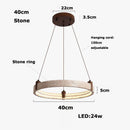 Wabi Sabi Yellow Travertine Pendant Light for Livingroom Kitchen Island by Ljojo