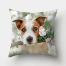 Dog Pattern Cushion Cover for Home Decor by Ljojo