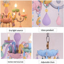 Crystal Led Chandelier European Candle Lustre Restaurant Bedroom Children Room Light Princess Pendant Lamp by Ljojo