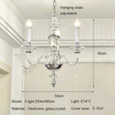 French Medieval Style Glass Crystal Chandelier Pendant Lights by Ljojo - Elegant Living Room Lighting
