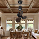 Ljojo 16 Inch Mini Dual Purpose Ceiling Fan for Living Room and Bar