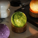 Ljojo 3D Galaxy Crystal Ball Lamp with Planetary Projections USB Night Light