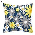 Flower Letter Print Cushion Cover for Stylish Home Decor by Ljojo