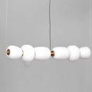 French Cream Style Pendant Light Glass Lamp for Living Room Terrace Tea Room by Ljojo