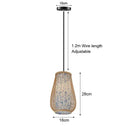 Natural Wicker Rattan Pendant Light Hand Knit Braided Ceiling Lamp by Ljojo