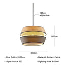 LED Chandelier Modern Wabi Sabi Wicker Pendant Lamp by Ljojo
