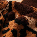 Ljojo Leopard Print Knit Throw Blanket - Ultra Soft Micro Plush - 51"x63"
