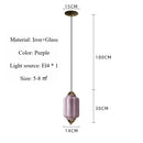 French Retro Pendant Glass Chandelier LED Artistic Lighting Fixture for Bedroom by Ljojo