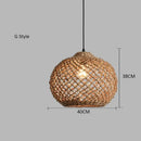 Bamboo Woven Pendant Lamp: Rattan Zen Tea House Lantern by Ljojo