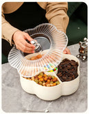 Ljojo Melon Seeds and Nuts Tray for Living Room Snacks and Dim Sum Organizing