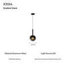 Minimalist Glass Chandelier Gesture Induction LED Lights for Home Decor by Ljojo