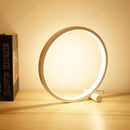 Ljojo LED Circular Ring Table Lamp Dimmable Night Light for Home and Hospitality