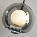 Ljojo Marble LED Pendant Light: Modern Glass Decor Lighting Fixture