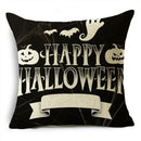 Black White Happy Halloween Trick Or Treat Pillowcase for Ljojo Décor