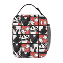 Ljojo Mickey Mouse Lunch Bag: Insulated, Portable, Ideal for Boys, Kids, School, Picnic