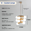 Modern LED Bubble Glass Ceiling Chandelier by Ljojo for Home Decoration and Living Spaces