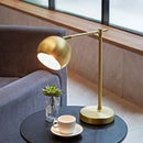 Ljojo Matte Brass Molly Desk Lamp with LED Bulb and On/Off Switch