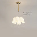 Creamy White Floral Pendant Light Fixture | Elegant and Romantic for Living Room | Ljojo